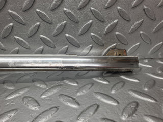 W116 rear left door chrome window channel used OEM