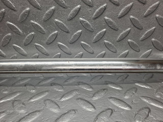 W116 rear left door chrome window channel used OEM