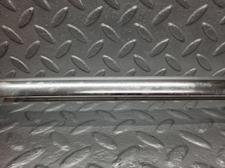 W116 rear left door chrome window channel used OEM