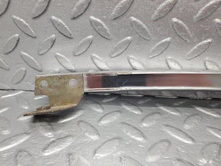 W116 rear left door chrome window channel used OEM