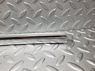 W116 rear left door chrome window channel used OEM