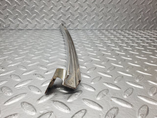 W116 rear left door chrome window channel used OEM