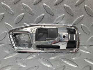 W116 door handle chrome trim front left used OEM