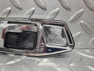W116 door handle chrome trim rear left used OEM