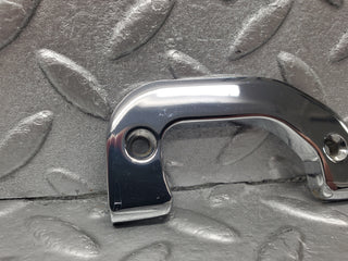 W116 right door chrome latch trim used OEM