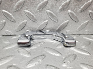 W116 right door chrome latch trim used OEM