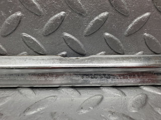 W116 rear left door chrome trim used OEM