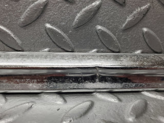 W116 rear left door chrome trim used OEM