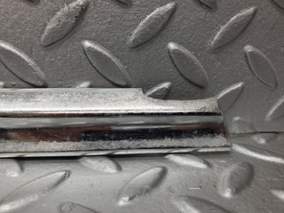 W116 rear left door chrome trim used OEM