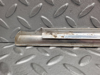 W116 rear left door chrome trim used OEM