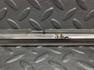 W116 rear left door chrome trim used OEM