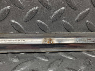 W116 rear left door chrome trim used OEM