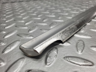 W116 rear left door chrome trim used OEM