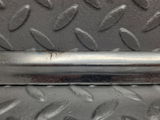 W116 front left door chrome trim used OEM
