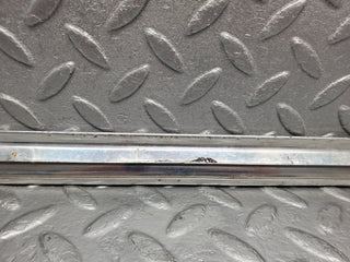 W116 front left door chrome trim used OEM