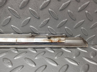 W116 front left door chrome trim used OEM