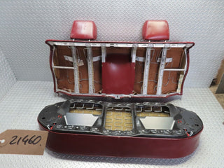 W126 rear seat red leather used OEM