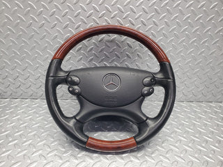 R230 wood steering wheel used OEM