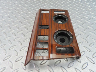 W124 heater control panel wood trim used OEM