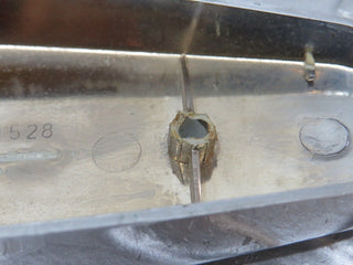 R107 SL seat hinge chrome cover used OEM