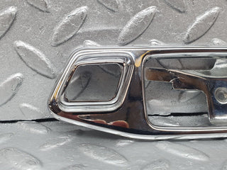 W123 Coupe door opener chrome frame left used OEM
