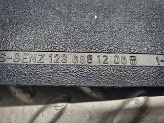 W123 kick panel right side blue used OEM