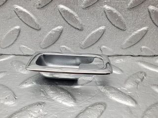 W123 Coupe door lock handle surround chrome used OEM