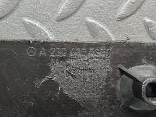 R230 kick panel left side grey used OEM