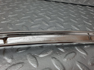 W108 rear left door window chrome channel used OEM