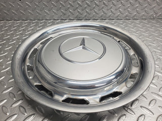 W123 wheel hub cap 14 inch used OEM