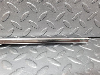 W108 rear left door window chrome channel used OEM