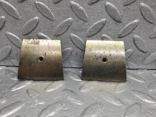 W126 Coupe door window guide bracket pair used OEM