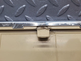 R129 SL left door sill beige used OEM