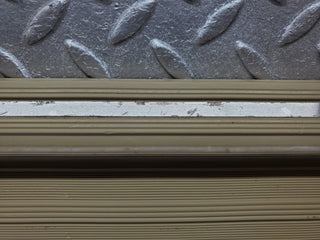 W126 rear right door sill trim beige used OEM