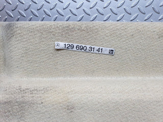 42261 Mercedes-Benz R129 320SL Coupe Fuel Tank Cover Plate Carpet Beige 1296903141
