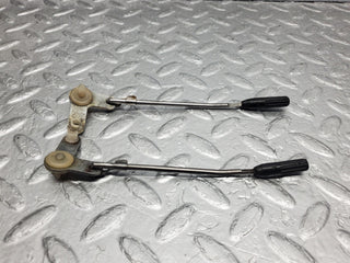 W126 Coupe door lock knob pair used OEM