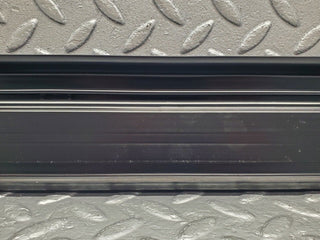 W123 Coupe door sill trim black left side used OEM