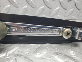 W123 exterior chrome door handle rear used OEM