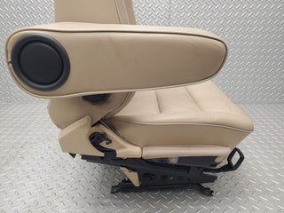 W124 Cabriolet front left passenger seat leather beige used OEM