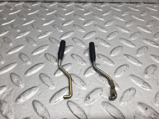 W123 front door lock knob pair used OEM