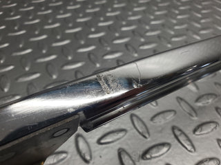 W123 rear left door chrome window channel used OEM