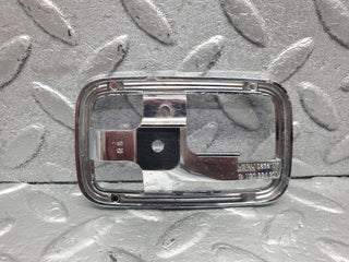W123 chrome frame door opener right used OEM