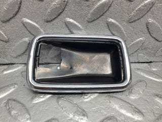 W123 chrome frame door opener right used OEM