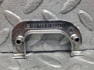 W123 Wagon interior chrome door latch trim left used OEM