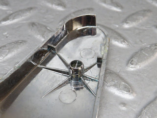 R107 SL seat hinge chrome cover used OEM