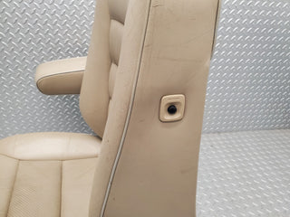 W124 Cabriolet front left passenger seat leather beige used OEM
