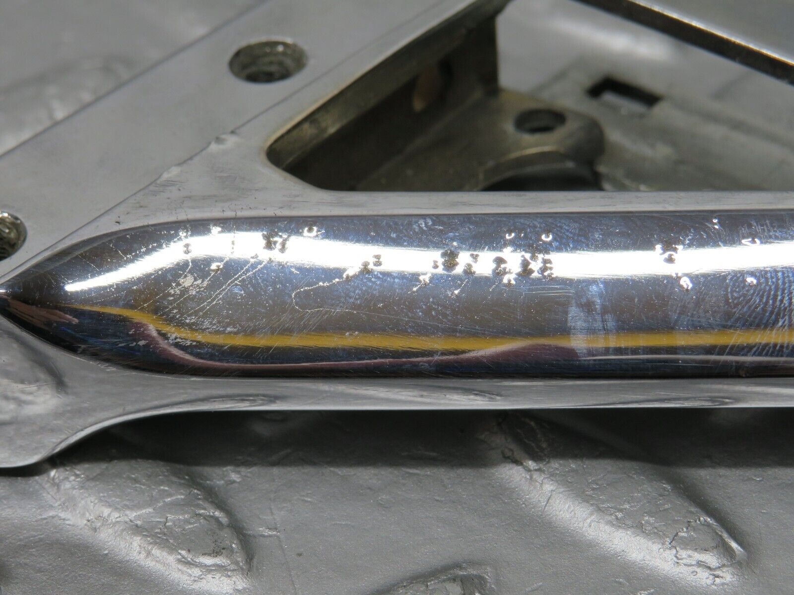 39120 Mercedes-Benz R107 500SL Left Wing Mirror Triangle Chrome Bracket