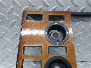 W126 Coupe heater control panel wood trim used OEM