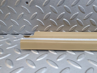 W123 Coupe left door sill trim beige used OEM