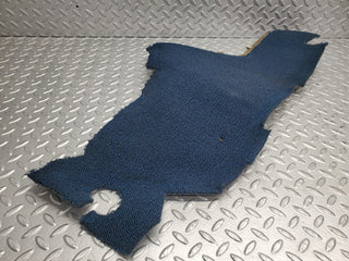 W123 centre console carpet blue left side used OEM